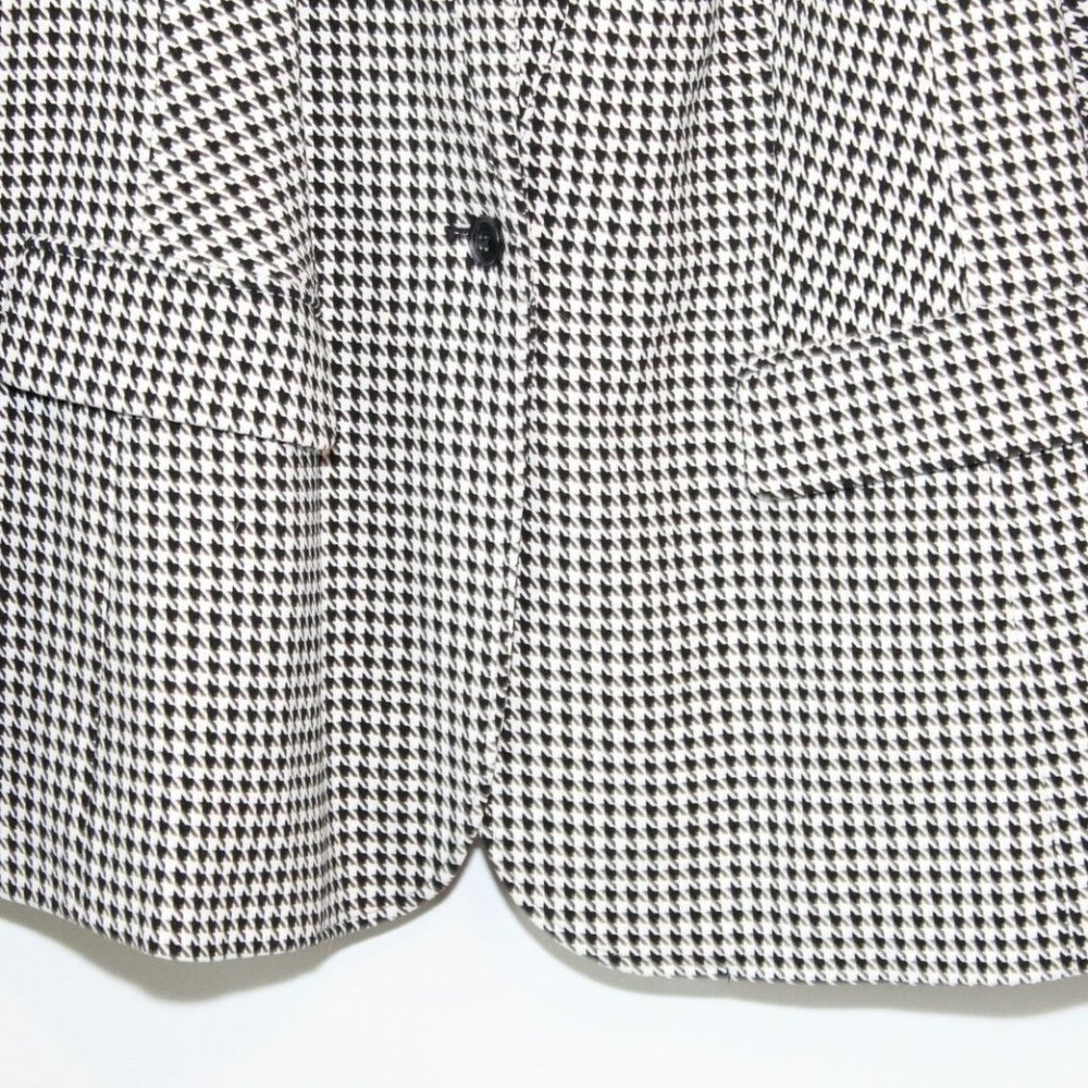 Lane Bryant THE BRYANT Houndstooth Blazer Black White Plus Size 20 H12671 - Picture 4 of 11